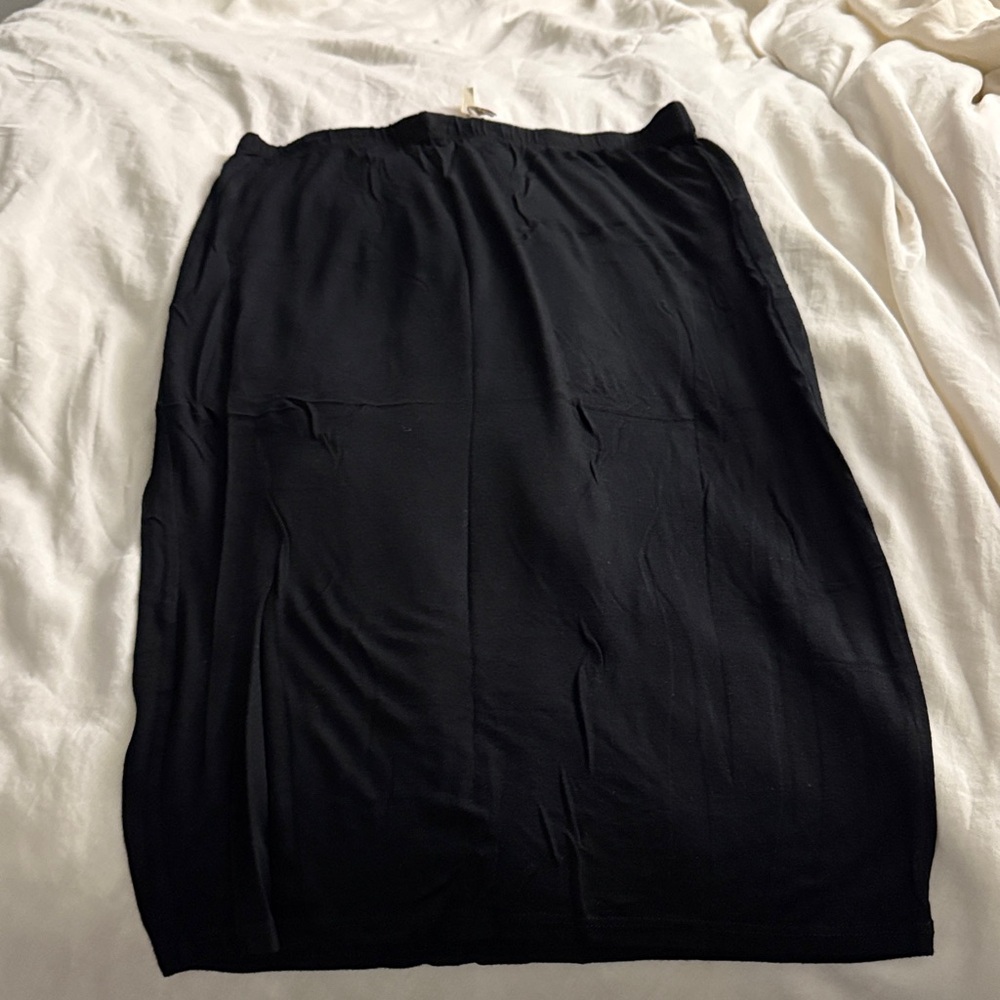 Classic Black Women's Midi Skirt